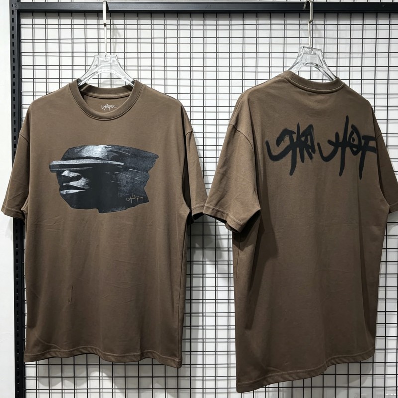 Cactus Jack Tee - ブラウンストーン像プリント夏ユートピア Tシャツカジュアル通気性コットン半袖男性女性サボテンジャック Tシャツストリート衣装