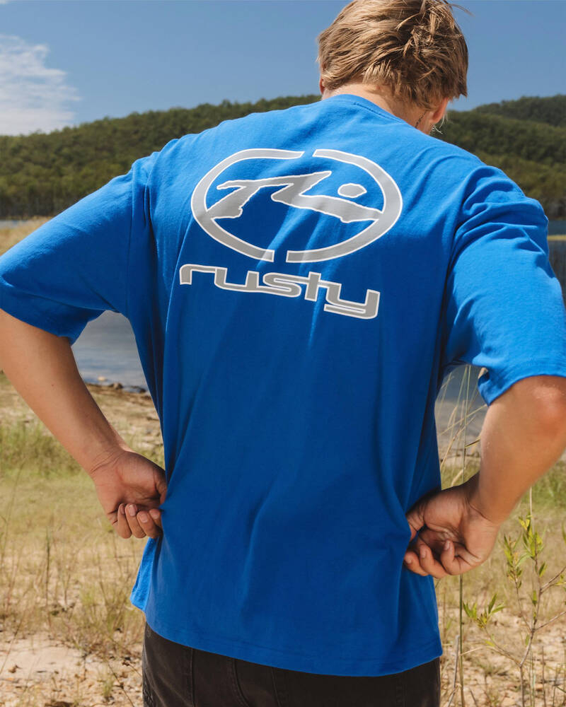 Streetwear Brand Fonts - レトロオーバルテックウェアフォントサーフカルチャー アウトドアトレンドブランドTシャツ コットン メンズ レディース Tシャツ
