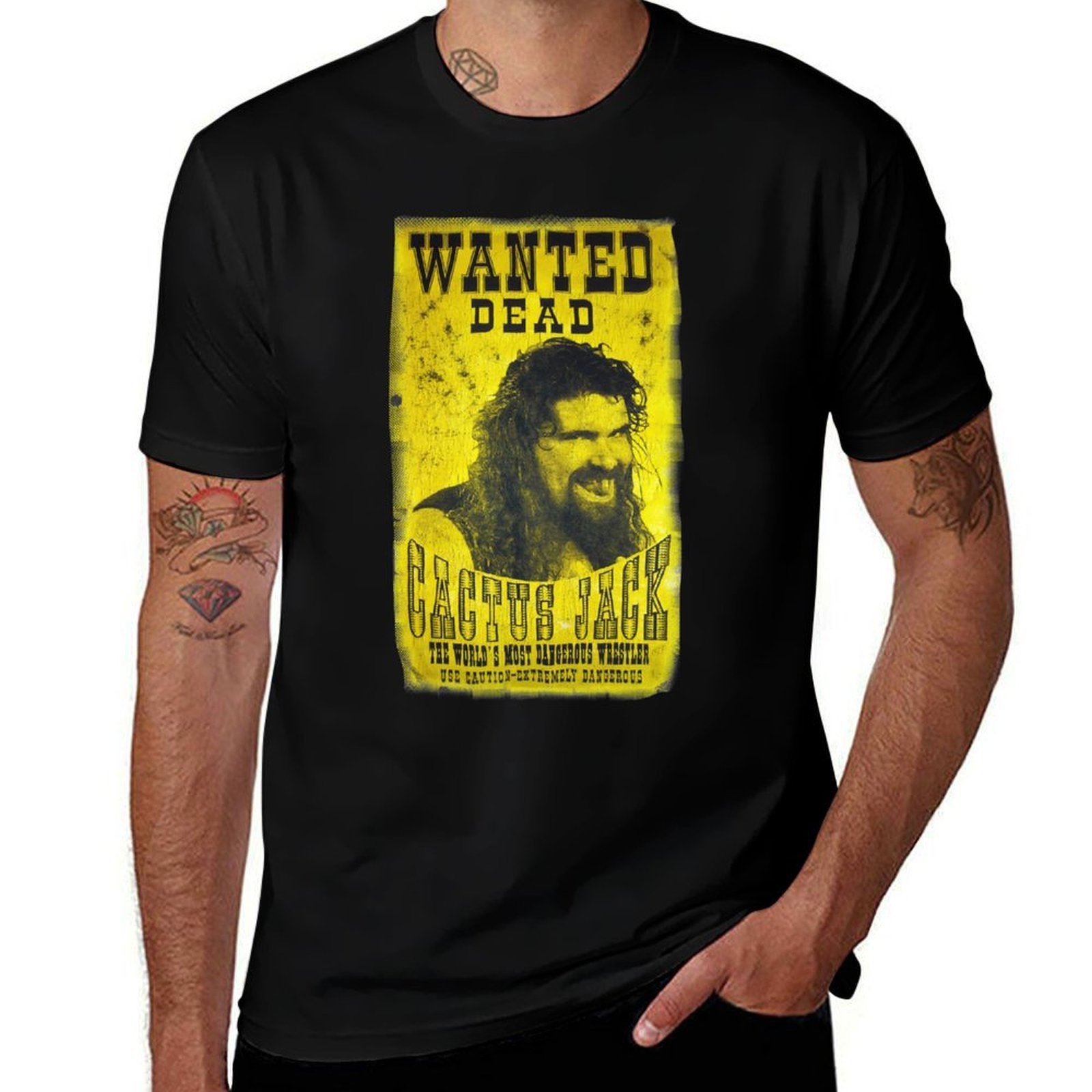 Cactus Jack Tee - カクタスジャック ポスター エッセンシャル Tシャツ ブラック コットン