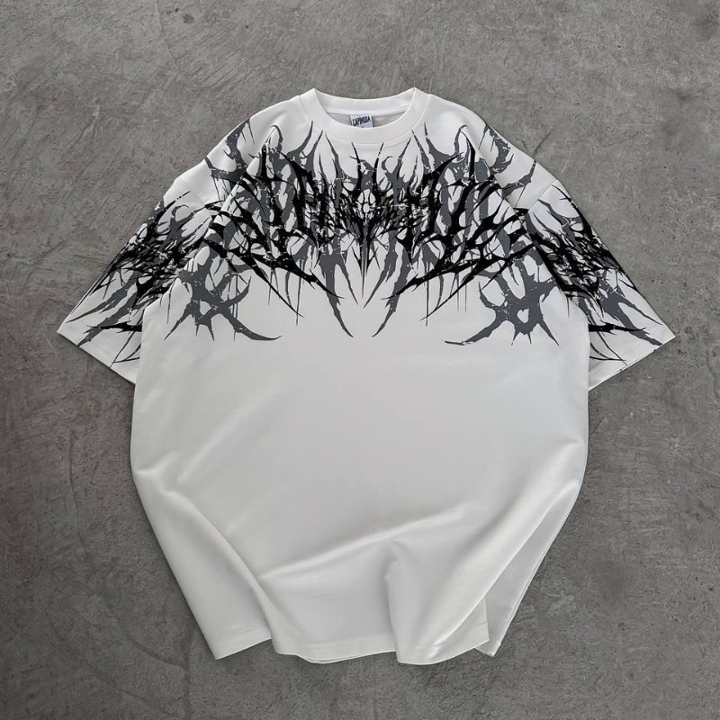 Y2Kゴスストリートウェアブランド、ユニセックスオーバーサイ - Streetwear Brand Fonts のレビューと価格