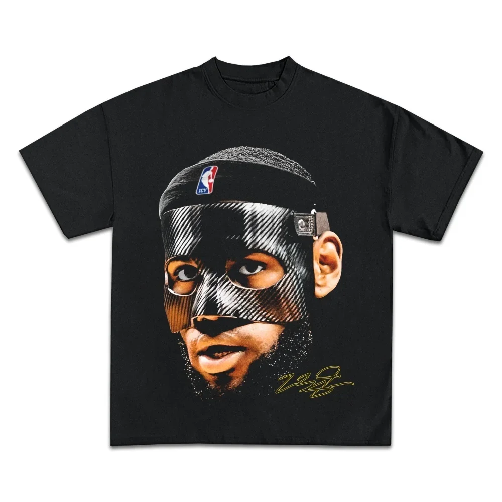 レブロン・ジェームスバスケットボールスター Tシャツ男性女性 - Streetwear Brand Shirts のレビューと価格