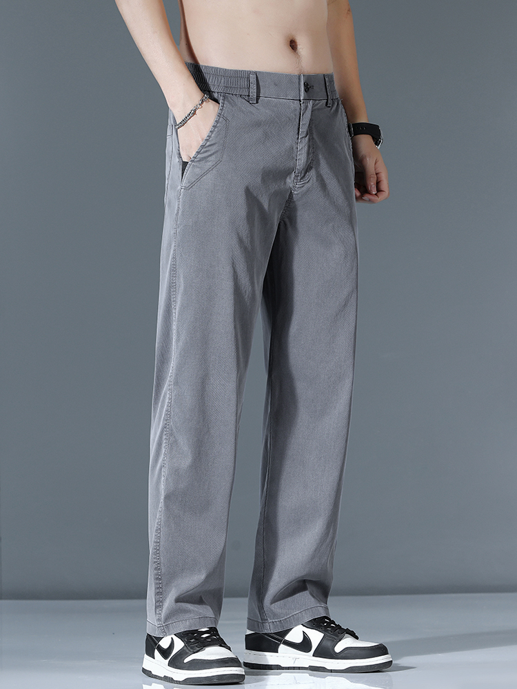 超薄型リヨセルファッションルーズカジュアルパンツ男性春夏韓国 - Streetwear Brand Pants のレビューと価格