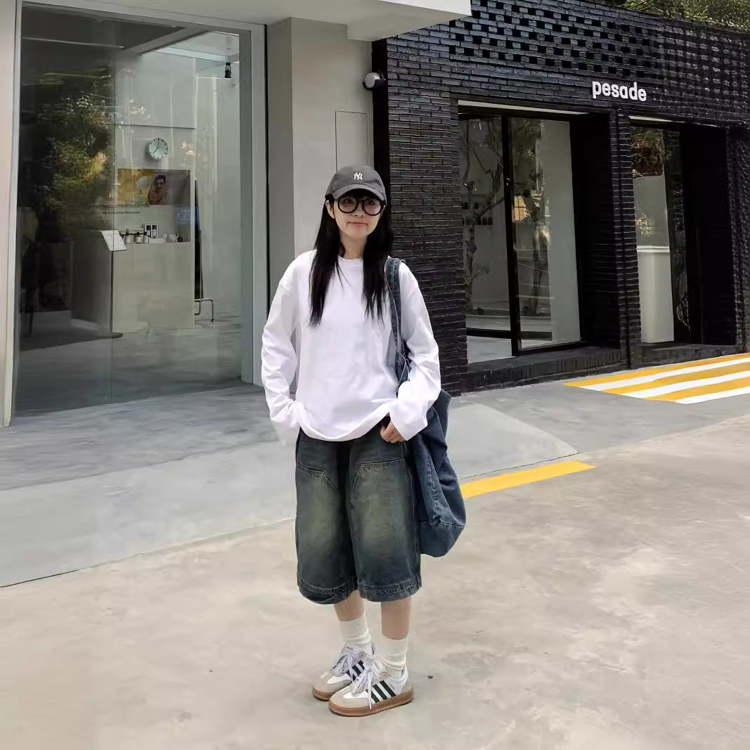 レディース Y2K ヴィンテージ バギー ジーンズ ショート - Streetwear Brand Pants のレビューと価格