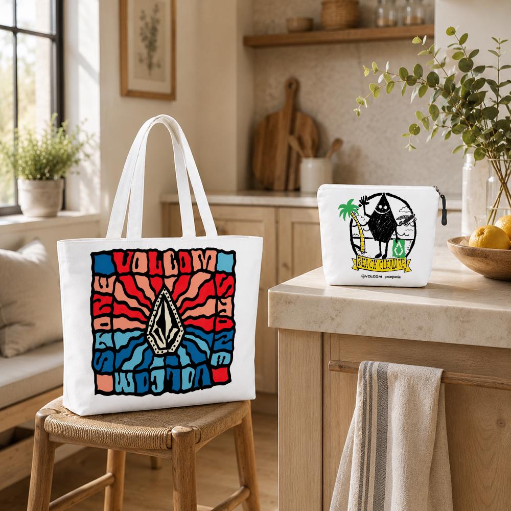 ストリートウェアブランドV-Volcom収納バッグ2点セット - Streetwear Brand Bag のレビューと価格