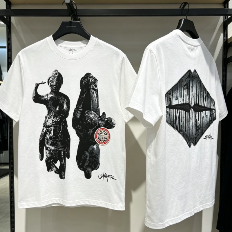 夏白通気性綿ユートピアサボテンジャック Tシャツ三次元石像パ - Cactus Jack Tee のレビューと価格