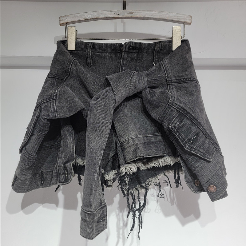 デニムショートパンツ レディース ジーンズ ヴィンテージ ウ - Streetwear Brand Pants のレビューと価格