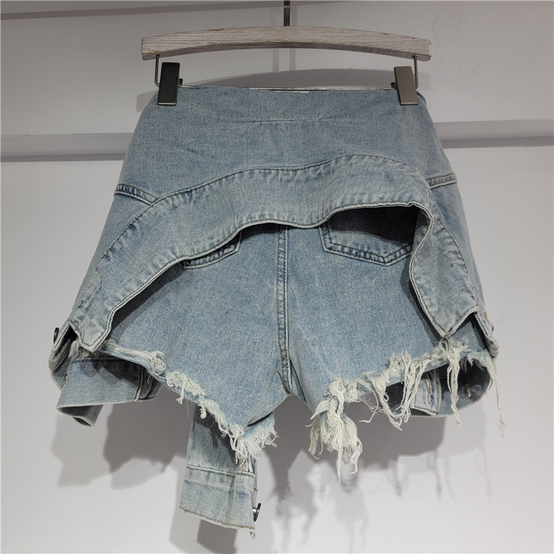デニムショートパンツ レディース ジーンズ ヴィンテージ ウ - Streetwear Brand Pants のレビューと価格