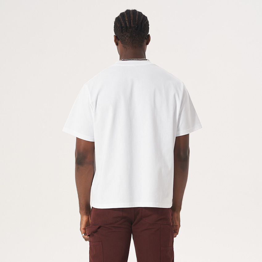 多用途の新しいショートボクシーフィットスタイルのピュアコット - Streetwear Brand New のレビューと価格