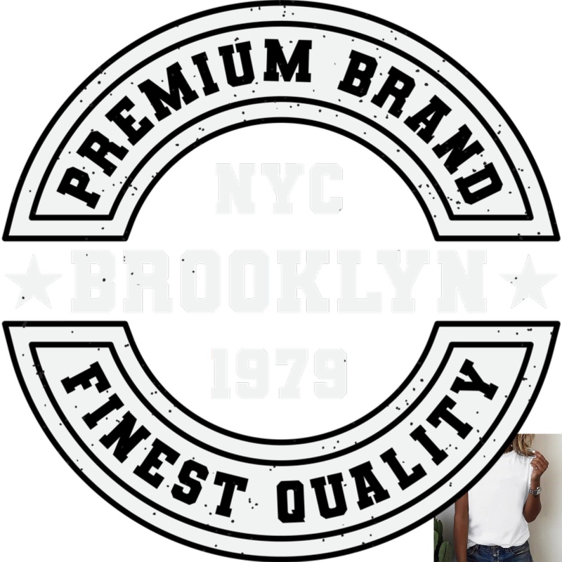 ヴィンテージプレミアムブランドバッジ 熱転写 ホワイトインク - Streetwear Brand Bag のレビューと価格